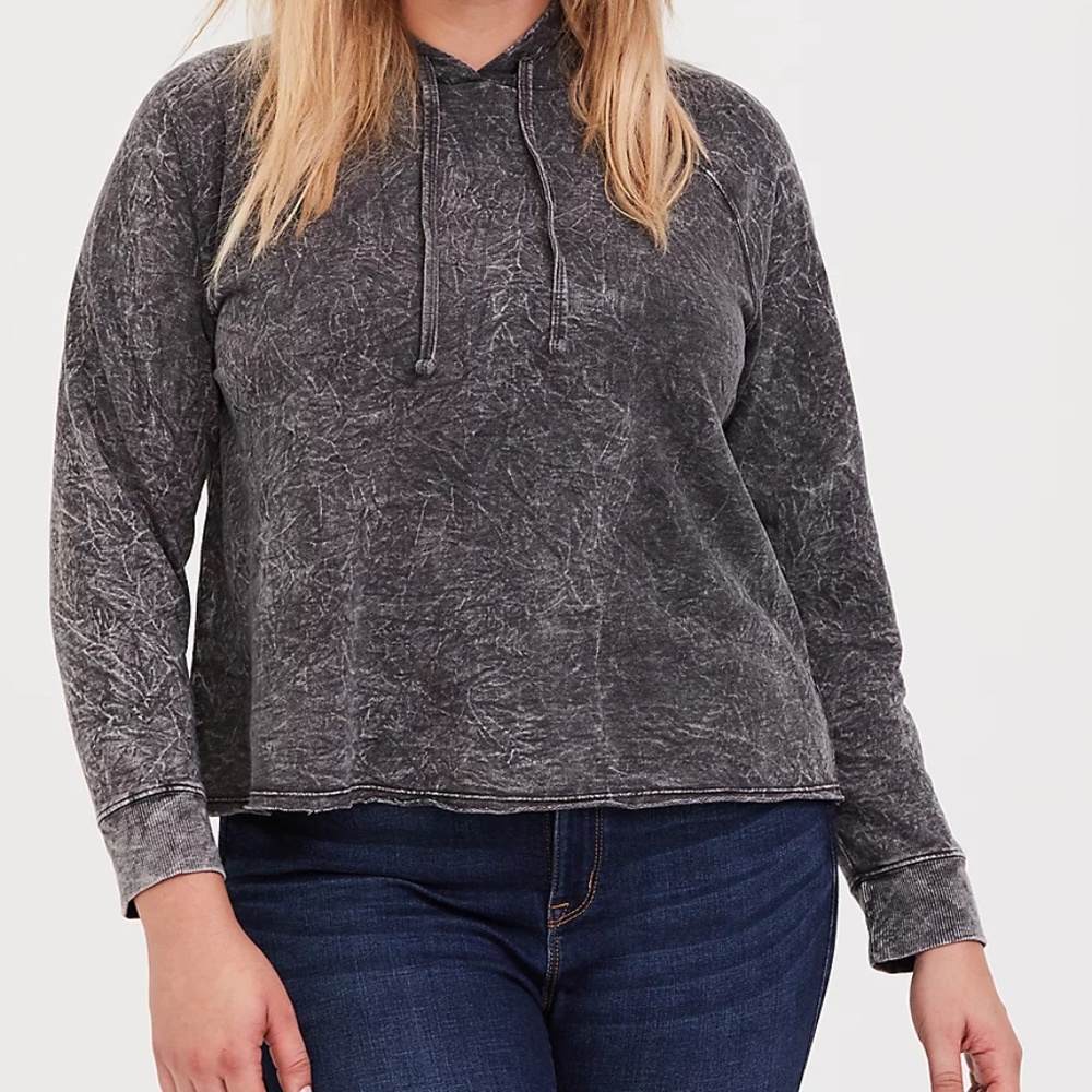 Torrid Black Midi Hoodie - Plus Size 00